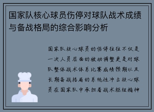 国家队核心球员伤停对球队战术成绩与备战格局的综合影响分析